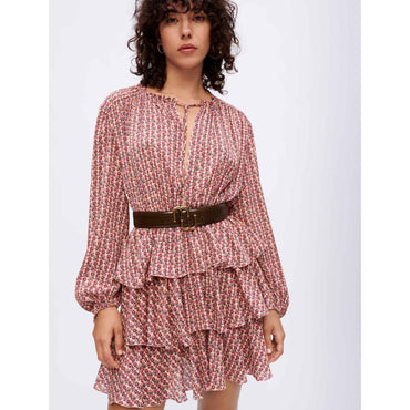 Rilivate Dress - Mini Flowers Dark Pink
