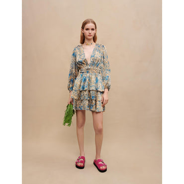 Ritaca Dress - Blue Abstract
