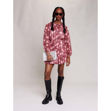 Ribaby Dress - Red Flowers Print