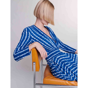 Rayemitie Dress - Tie Dye Blue Drop Print