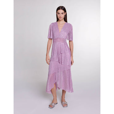 Ruffirosa Dress - Purple