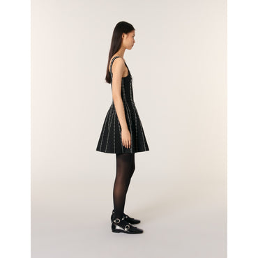 Russellier Dress - Black/Ecru