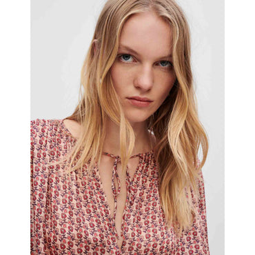 Lolivate Top - Mini Flowers Dark Pink