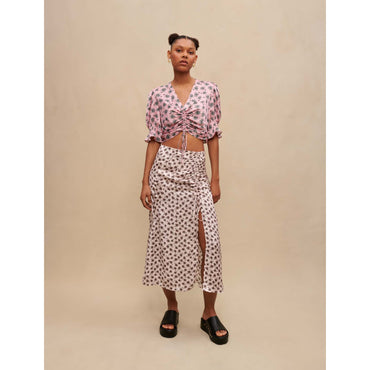 Lalita Top - Pink Palm Tree
