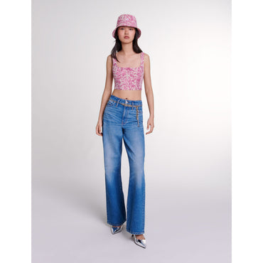 Louy Top - Pink Jungle Canvas