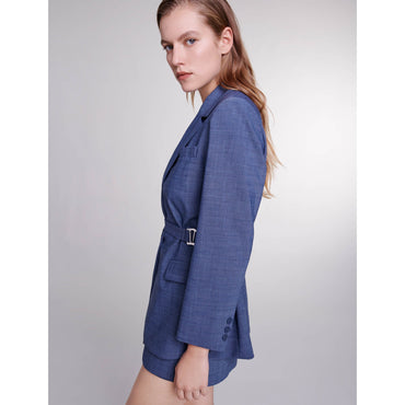 Veronica Blazer - Petrol Blue