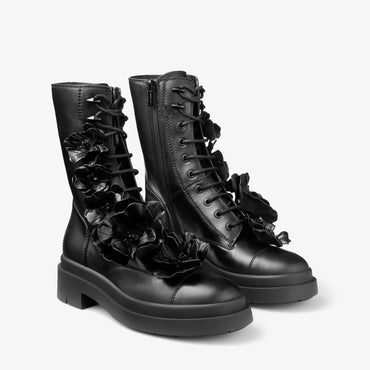 Nari/Flowers Flat - Black