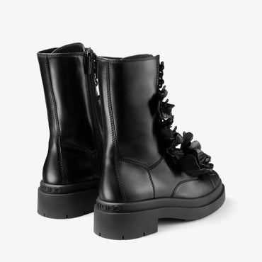 Nari/Flowers Flat - Black
