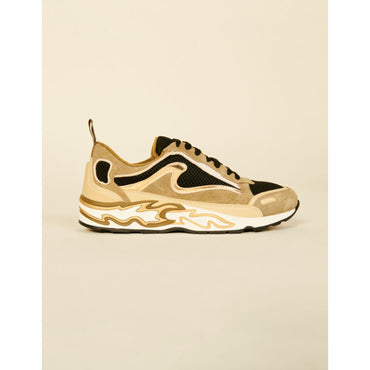 Flame Sneakers - Olive Green