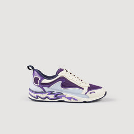Flame Sneakers - Purple