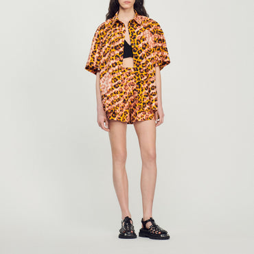 Avery Shirt - Orange / Black