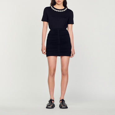 Aquila Knitted Skirt - Black