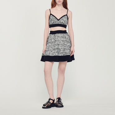 Malina Woven Skirt - Black