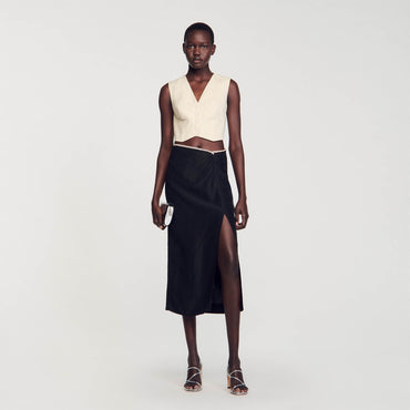 Olariane Woven Skirt - Black