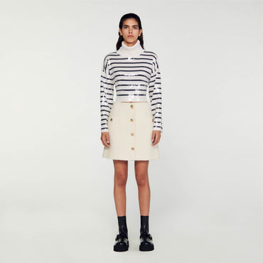 Segaly Woven Skirt - White
