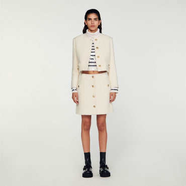 Segaly Woven Skirt - White