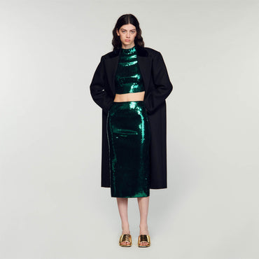 Goldana Knitted Skirt - Green