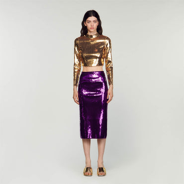 Goldana Knitted Skirt - Purple