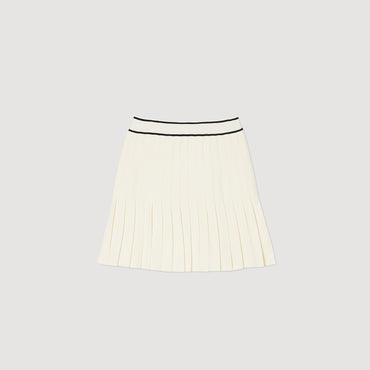 School Knitted Skirt - Ecru