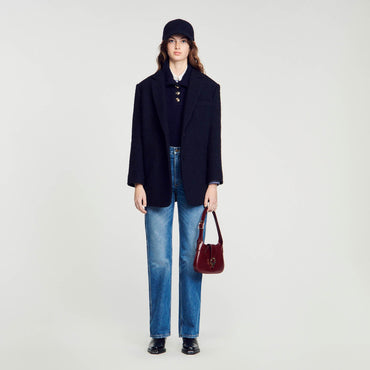 Sion Coat - Navy Blue