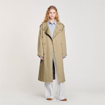 Aliocha Trench Coat - Olive Green