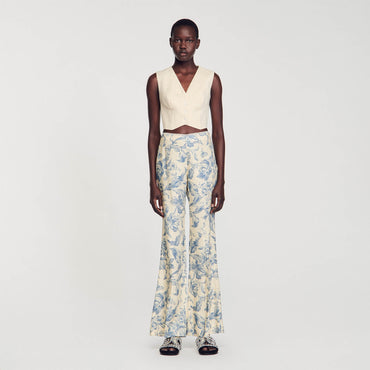 Joseph Pants - Ecru / Bleu