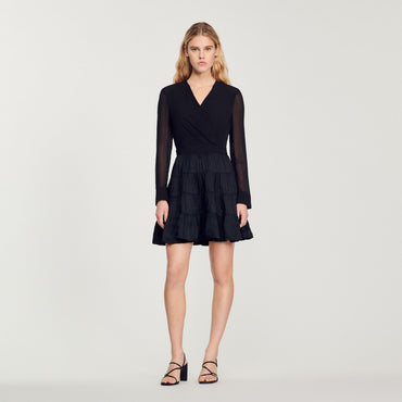 Ginette Woven Dress - Black