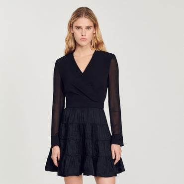 Ginette Woven Dress - Black