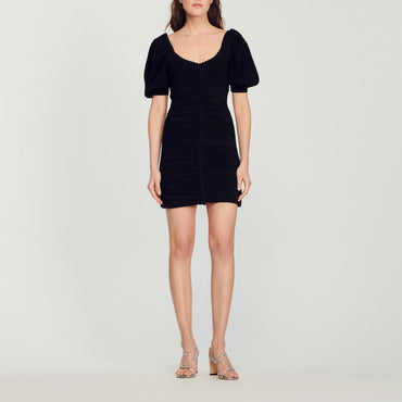 Poitou Knitted Dress - Black