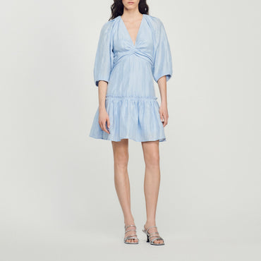 Tourmaline Woven Dress - Blue