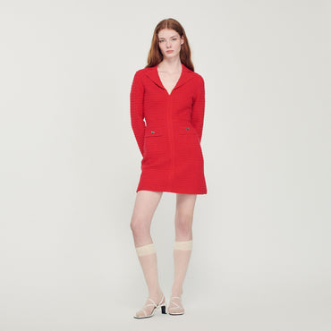 Yvonne Knitted Dress - Red