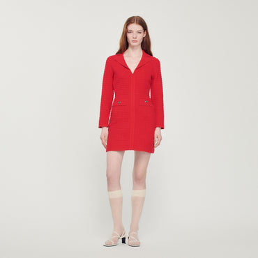 Yvonne Knitted Dress - Red