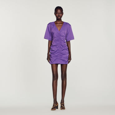 Melilla Woven Dress - Purple