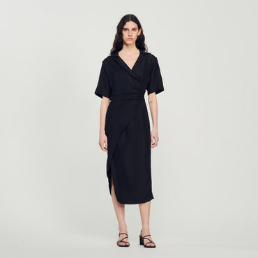 Clarance Woven Dress - Black