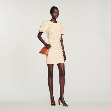 Opaline Woven Dress - Light Yellow