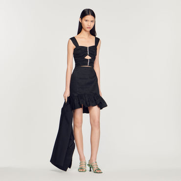 Rubis Woven Dress - Black