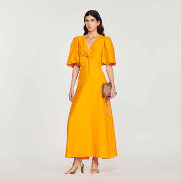 Rambla Woven Dress - Orange
