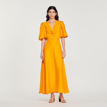 Rambla Woven Dress - Orange