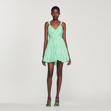 Mariella Woven Dress - Green