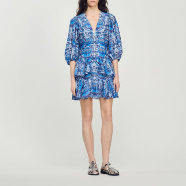 Eyana Woven Dress - Blue