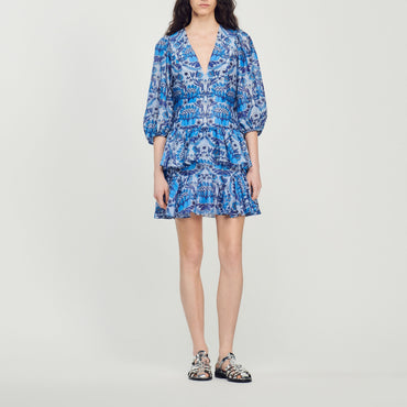 Eyana Woven Dress - Blue