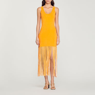 Malvina Knitted Dress - Orange