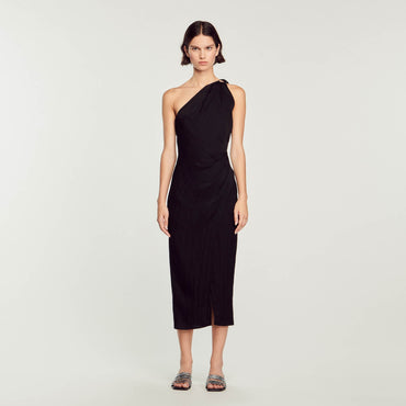 Capricorne Woven Dress - Black
