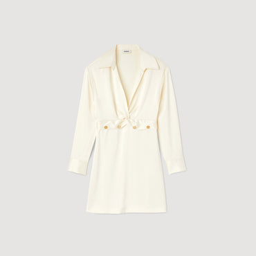 Fleur Woven Dress - Beige