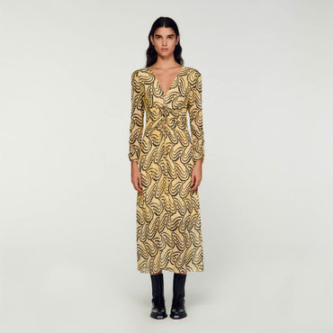 Tannya Woven Dress - Yellow / Black