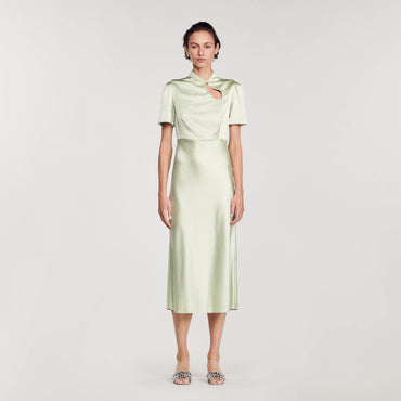 Rachel Woven Dress -Green