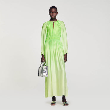 Aliah Woven Dress -Green