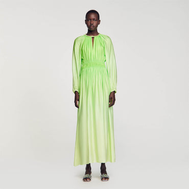 Aliah Woven Dress -Green