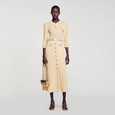 Ramia Knitted Dress - Gold