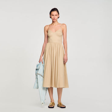 Sophie Woven Dress - Beige